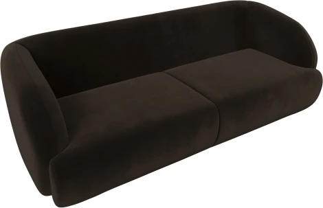 Диван прямой Лига-041 (Коричневый/Микровельвет) Лига Диванов арт.122194