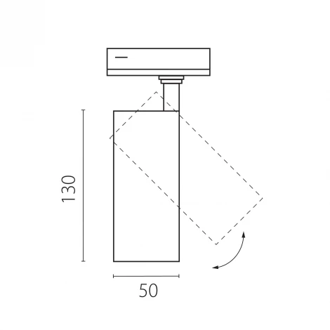 Трековый светильник однофазный/трехфазный светодиодный 12W 220V 840LM 20-55G с тонким адаптером Lightstar Canno Pro C4127SS