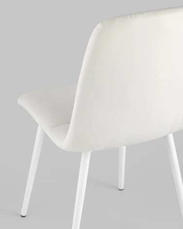 Стул Stool Group Oliver экокожа белый белые ножки УТ000034850