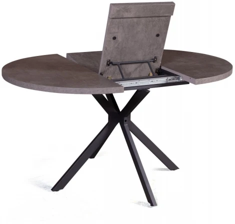 Стол Top Concept круглый Vegas раздвижной (100+40) камень темный