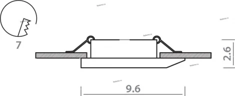 Встраиваемый точечный светильник Divinare Orbite 1777/03 PL-1