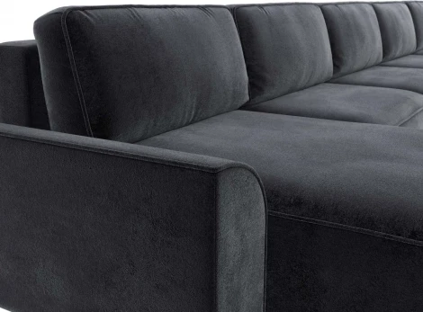 Диван п-образный Лига-048 НПБ МегаЛонг Лига Диванов (Велюр) арт.128333