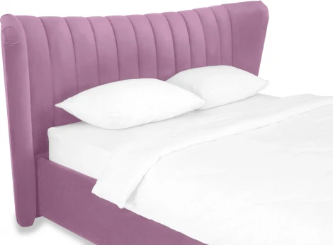 Кровать Queen Agata Lux ОГОГО (арт.636850), (Ткань/Сиреневый)