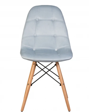 Стул обеденный BENNET (ножки светлый бук, пудрово-голубой велюр (HLR-15))