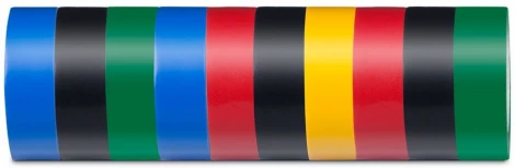 Изолента 013х15мм 10шт мультиколор Stekker 39289
