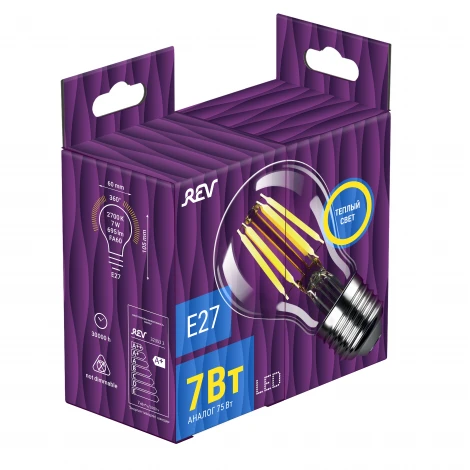 Лампочка светодиодная филаментная REV 32353 2