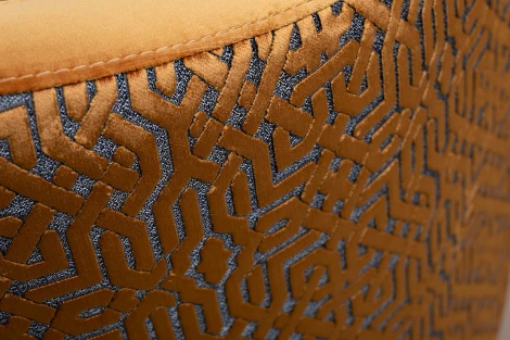 Кресло Garda Decor Napoli-Velv-ORANG+ Lattice ORANG (Горчичный)