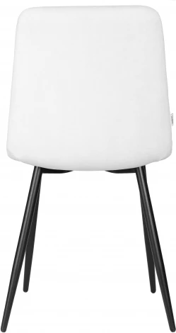 Стул обеденный DOBRIN CHILLY ROMBO (Светло-серый Simple 29, основание черный) 006 ROMBO, цвет сиденья светло-серый основания черный
