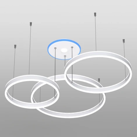 Подвесная люстра RGB Wi-Fi Citilux Дуэт Смарт CL719A700 (LED, 220V, умный дом - Алиса, Маруся, на тросе)