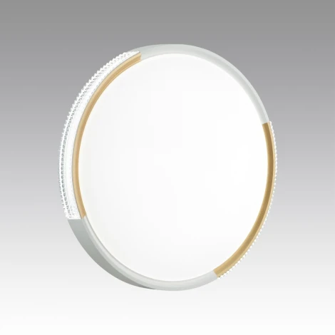 Настенно-потолочный светильник Sonex Velio 7612/ELN пластик/белый/золотистый LED 76Вт 3000/4000/6000K D490 IP43