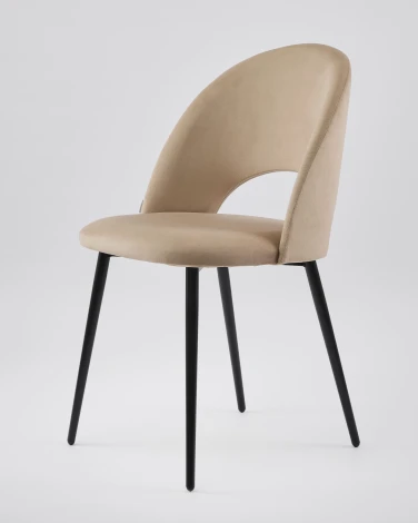 Стул MyFar Бенедикт капучино велюр (комплект 2 шт) MF1010-2