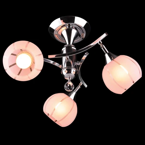 Потолочная люстра Eurosvet 3353 3353/3 хром/розовый
