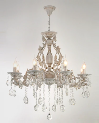 Подвесная люстра Мелодия Света PL1N PL7030-8 WT+GD 000067871