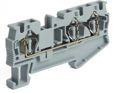 Зажим пружинный 3-х проводной проходной ЗНИ 2,5 мм2 Stekker 39963