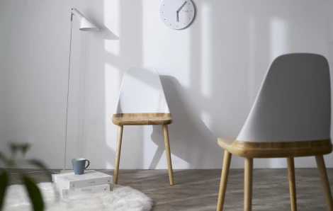 Стул DС-S123 белый/дерево