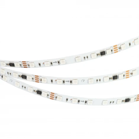 Светодиодная лента DMX-B60-10mm 24V RGB-PX6 (15 W/m, IP20, 5060, 5m) (Arlight, бегущий огонь) 033448