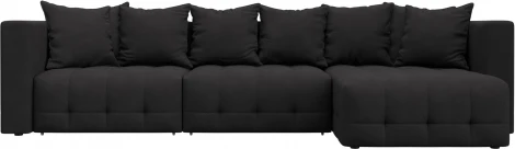 Диван угловой Лига-052 НПБ Лонг угол универсальный Лига Диванов (Замша) арт.128837