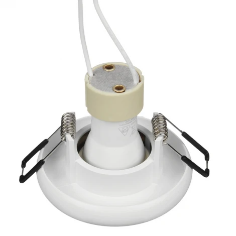 Встраиваемый светильник под лампу MR11 с цоколем GU10 белый Wolta Acento WDL-MR11/05W-R