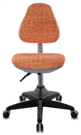 Кресло детское Бюрократ KD-2 оранжевый жираф крестовина пластик