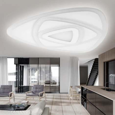 Потолочный светильник светодиодный с пультом регулировкой цветовой температуры и яркости ЭРА SPB-6 GEO 5 RC 67 (220V)