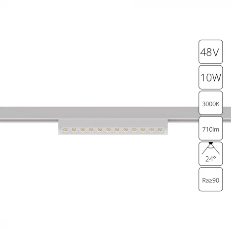 Магнитный трековый линейный светильник LED 48V Arte Lamp Optima A7288PL-1WH