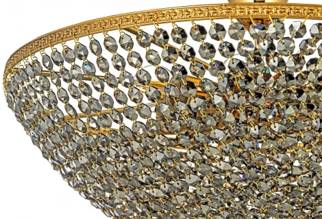 Потолочная люстра на штанге Arti Lampadari Stella E 1.3.50.506 G (220V, хрусталь, круглые)