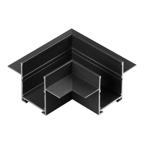 Соединитель угловой "L" для шинопровода в ГКЛ (арт.135302-135303) Novotech Vector 135310 черный