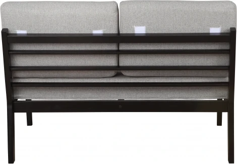 Диван-скамья Массив мягкая ткань серый, каркас венге Mebelik арт.007550