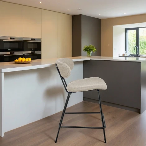 Стул полубарный Bradexhome Ant букле латте