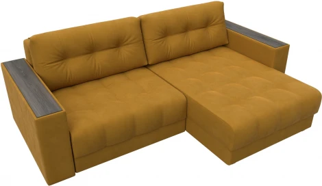 Диван угловой с декором Лига-049 НПБ Лига Диванов (Велюр) арт.128461