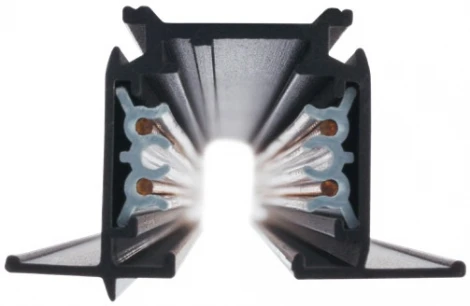 Встраиваемый шинопровод под гипсокартон трехфазной Nowodvorski Ctls Track Black 8694 (220V)