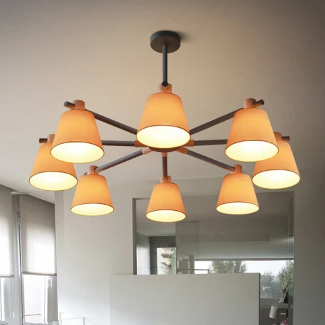 Потолочная люстра на штанге Natura A Yellow 8 ImperiumLoft Naturaay01 (177990-26) (220V)