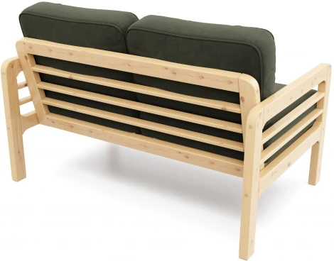 Диван Arsko прямой Бергер М сосна велюр зеленый