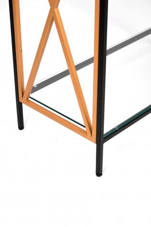 Консольный стол AllConsoles 1033-CB_G clear черный муар, золотой