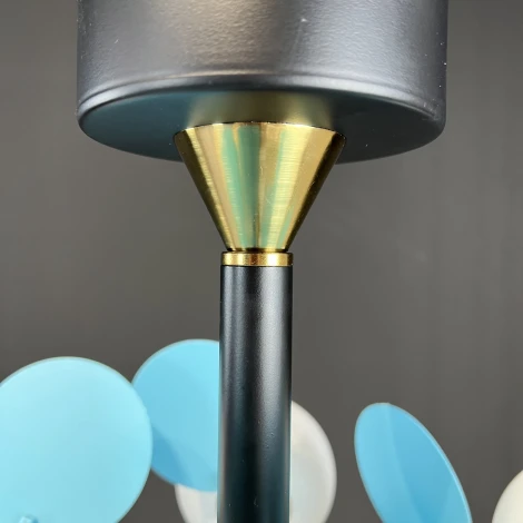 Люстра на штанге Matisse Blue D55 ImperiumLoft Matisse-Blue01 (191900-26) (220V, шар)