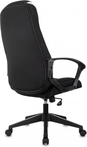 Кресло игровое Zombie 200 черный/белый ткань/эко.кожа крестов. пластик пластик черный