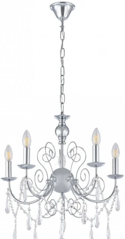 Подвесная люстра Arte Milano AM345620 345620/5 CR (220V, подвески, на цепи, подсвечник, свеча)