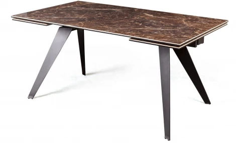 Стол раскладной Grant (160+80), мрамор испанская керамика черный Top Concept 2000000000602