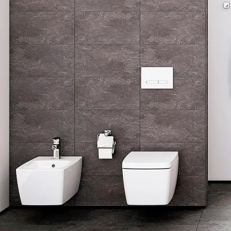 Унитаз подвесной VitrA Metropole 7672B003-1687 с бидеткой и встроенным смесителем