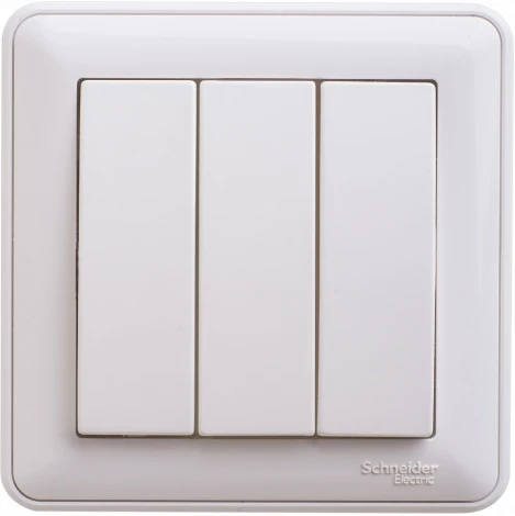 Выключатель встраиваемый трехклавишный (белый) Systeme Electric W59 VS0510-351-18