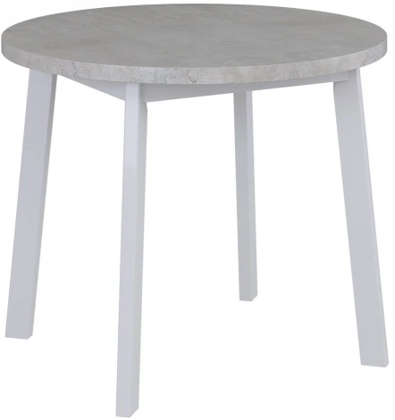 Стол Next круглый раскладной 100-130x100x76,5см, Бетон Лайт, белый Bradex Home RF 0016
