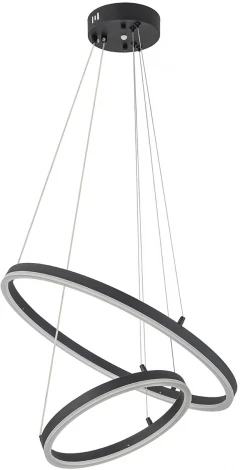 Подвесной светильник Escada Void 10254/2LED 66W Black APP (регулировка яркости, 220V, пульт управления, управление смартфоном, на тросе)