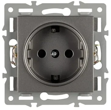 Механизм электрической розетки SCT-MEU1-PL-GR (250V, 16A) (Arlight) 043732