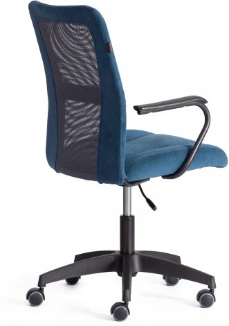 Кресло STAFF (Флок,Ткань/Синий,Серый) Tetchair арт.21452