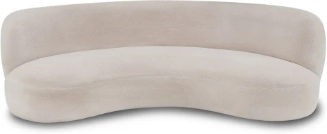 Диван Patti 2400 ОГОГО (арт.611667), (Мех/Белый)