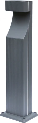 Наземный уличный светильник Kink Light Келси 09205-F(220V),16(10) серый, с декоративной розовой подсветкой 220V Led 6W (IP65)