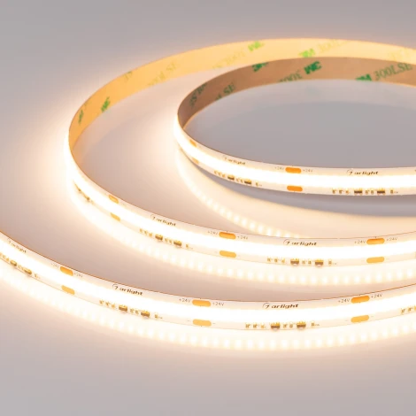 Светодиодная лента COB-X560-10mm 24V Dim-To-Warm (14 W/m, IP20, 5m) (Arlight, Dim-To-Warm) 051296