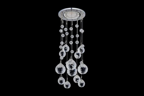 Встраиваемый светильник хрустальный Dio D'Arte Osimo Nickel GU10.5.14.8.204 N