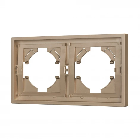 Рамка пластиковая FRM-TENDO-PL-2-GD (Arlight, Песочный) 053842