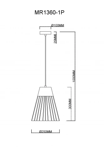 Подвесной светильник MyFar Hill MR1360-1P (220V)